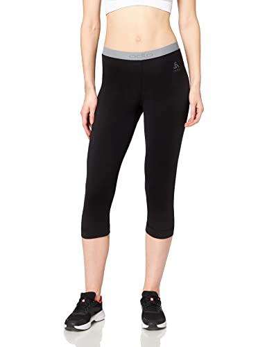 Odlo Donna Pantaloni Funzionali 3/4 100% Merino 200 Gramm