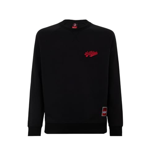 Ac Milan Felpa Girocollo, Urban Collection Ii, Nero, Adulto, Prodotto Ufficiale, Taglia Xs