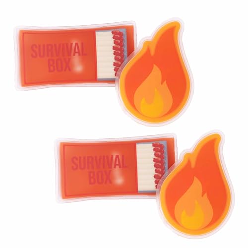Fisura – Scaldamani Originale “Survival”. Mini Scaldamani In Gel Riutilizzabile, Da Tasca E Portatile. Perfetto Per Avventure All'Aperto, Dotato Di St