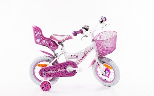 Sch Bici Pink Love, Bicicletta Bambino, Bianca, 12"