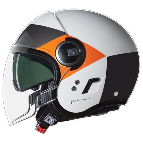 Nolan N21 Visor, Casco Unisex, Bianco, Nero, Arancione, Xs