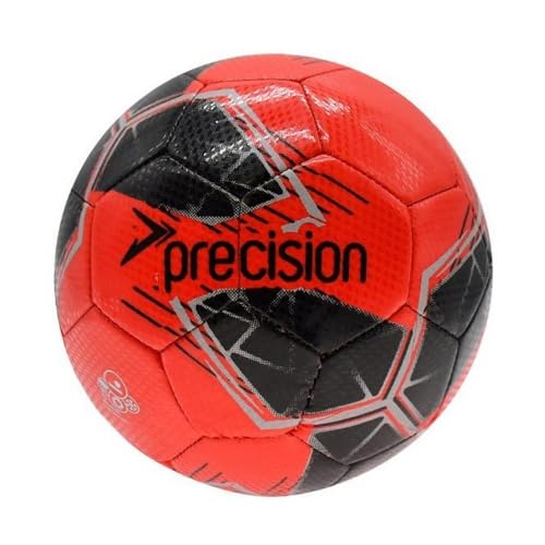 Precision Fusion - Pallone Da Calcio Ad Alte Prestazioni, Resistente, In Tpu Cucito A Macchina, Foderato In Eva Da 2 Mm, Leggero 220 G, Nero, Palla Uf