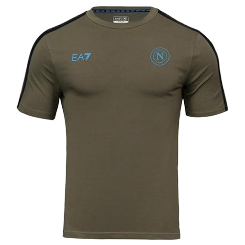 Ssc Napoli Maglia Rappresentanza, Ea7 Prodotto Ufficiale, Maglia Calcio Olive Night Adulto 2024/2025 - S