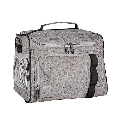 Amazon Basics - Sac Isotherme Doux, Étanche Et Léger, Capacité 12L (24 Lattine), Grigio