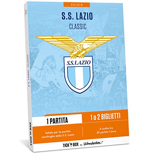 Tick&Box - Cofanetto Regalo - S S Lazio Classic - 1 Partita - 1 O 2 Biglietti