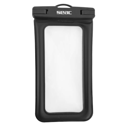 Seac Custodia Impermeabile Per Smartphone Con Tracolla, Schermo Fino A 6", 21.6 X 12.3 X 1.7 Cm, Nero, Standard