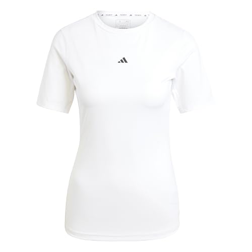 Adidas Donna Techfit Training T-Shirt, White, Xl