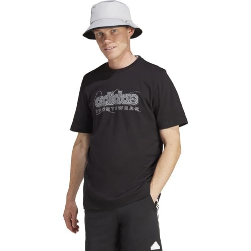 Adidas Uomo Growth Sportswear Graphic Tee, Black, L