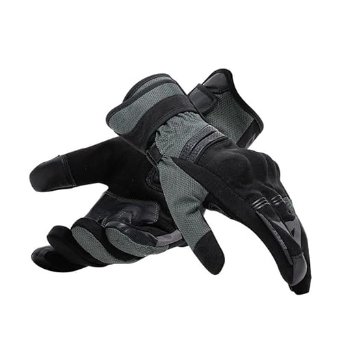 Dainese - Teyde Gore-Tex Gloves, Guanti Da Moto Impermeabili, Uomo, Nero/Verde Militare, S