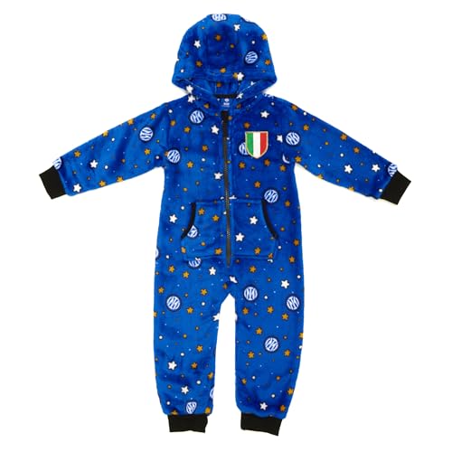 Inter - Tuta Jumpsuit Neonato, Stelle, Scudetto. Regalo Perfetto Per Piccoli Tifosi. Ottima Idea Regalo Per Tenere Al Caldo Il Tuo Piccolo/A Interista