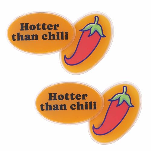 Fisura – Scaldamani Originale “Chili”. Mini Scaldamani In Gel Portatile, Riutilizzabile E Da Tasca. Perfetto Per Attività All'Aperto, Da Tenere Nella