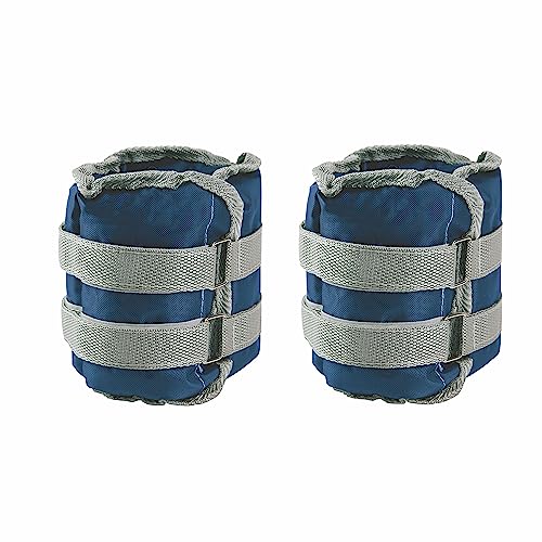 Set 2 Pesi Per Caviglie E Polsi Regolabili (2Kg + 2Kg), Fitlover