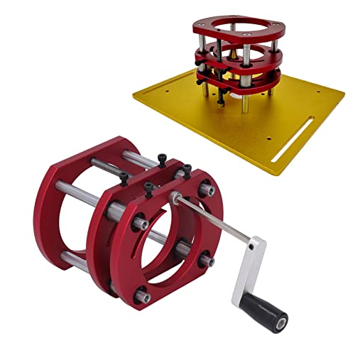 Base Di Sollevamento Del Router Lega Di Alluminio Acciaio Inossidabile Base Del Di Sollevamento Del Tavolo Del Router Di Bloccaggio A 4 Ganasce, Blocc