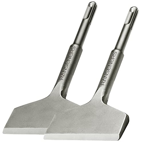 Ranseners Sds-Plus Scalpello A Vanga 2Pezzi, Con Angolo Di Lavoro Di 15°, 165 * 75Mm, Universale, In Acciaio Super Temprato