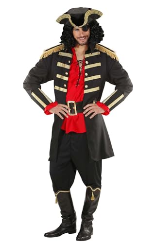 Widmann Milano Party Fashion - Costume Da Capitano Pirata, Mantello E Cappello, Bucaniere, Corsaro, Carnevale