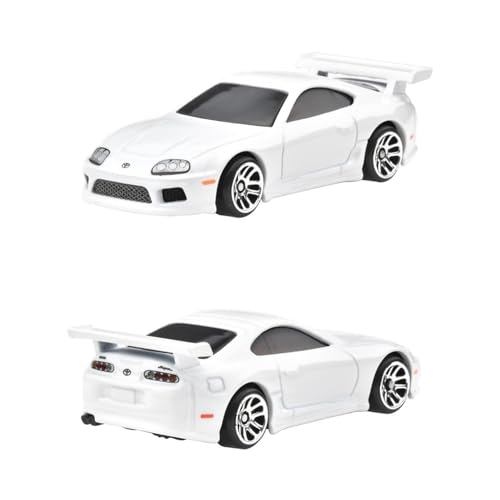 Hot Wheels Fast And Furious Brian O'Conner Auto Toyota Supra Bianca Modellino Die Cast Scala 1:64 - Lunghezza 7Cm - Jby33