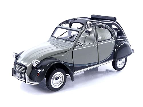 Norev Nv181487 1:18 Citroen 2Cv Charleston 1983-Grigio E Grigio Modello Collezionabile, Multi