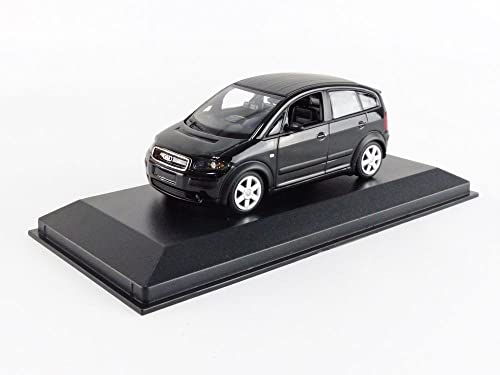 Maxichamps - Audi A2-2000, Scala 1:43, Colore: Nero Metallizzato