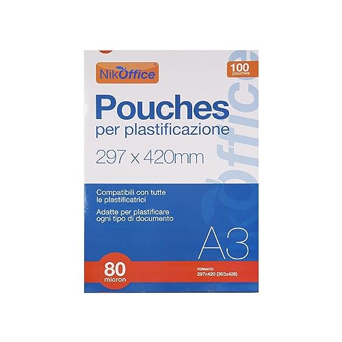 Pouches Formato A/3 80 Micron (Cf.100 Pz.)