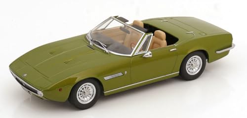 Kk Scale Kkdc181302 - Maserat. Ghibli Spyder Light Green Metallic With Spoke Rims 1970 - Scala 1/18 - Auto In Miniatura Da Collezione