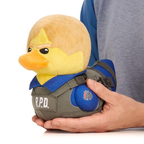 Tubbz Peluche Leon Kennedy – Resident Evil Cosplaying Rubber Duck Soft Plush Collectible Toy