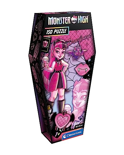 Clementoni Monster High Draculaura-150 Pezzi, Bambini 7 Anni, Puzzle Cartoni Animati, Made In Italy, 28184