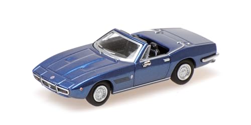 Minichamps 870123032 - Maserat. Ghibli Spyder Blue Metallic 1969 - Scala 1/87 - Auto In Miniatura Da Collezione