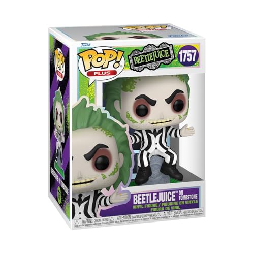Funko Pop! Plus: Beetlejuice - Beetlejuice With Tombstone- Figura In Vinile Da Collezione - Idea Regalo - Merchandising Ufficiale - Giocattoli Per Bam