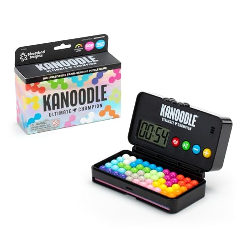 Learning Resources Kanoodle Ultimate Champion, Regali Per Bambini Di 7 Anni, Rompicapo Con 500 Sfide, Include Timer E Suoni Per Il Conto Alla Rovescia