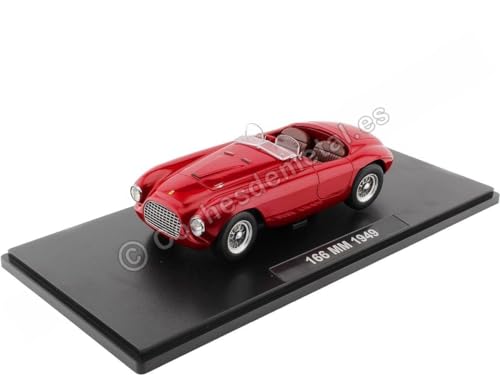 Kk Scale Kkdc180911 - Ferrar. 166 Mm Barchetta Red 1949 - Scala 1/18 - Modello Da Collezione