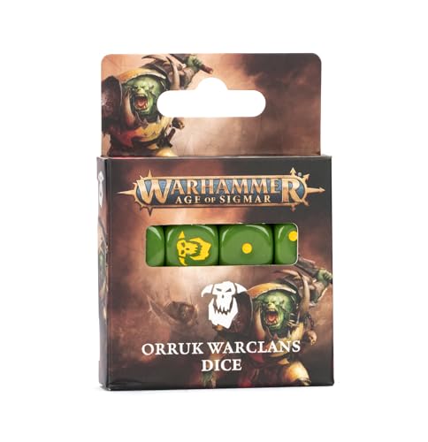 Games Workshop - Warhammer - Age Of Sigmar - Orruk Warclans: Set Di Dadi
