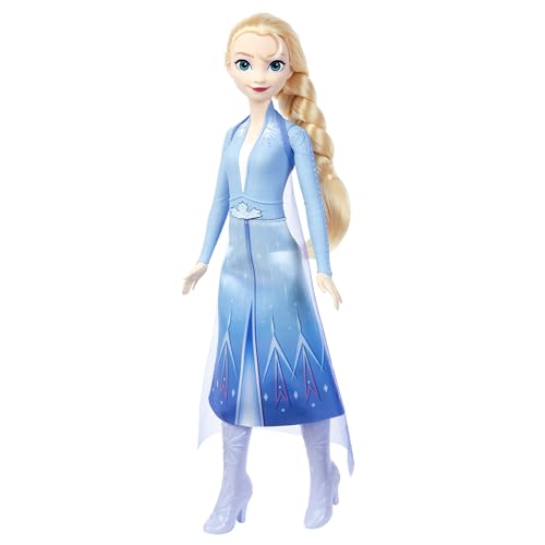Mattel Disney Giocattoli Frozen, Bambola Elsa Nell'Ignoto Con Look Celebre Che Canta 'Nell'Ignoto' In 4 Lingue: Inglese, Francese, Tedesco, Italiano D