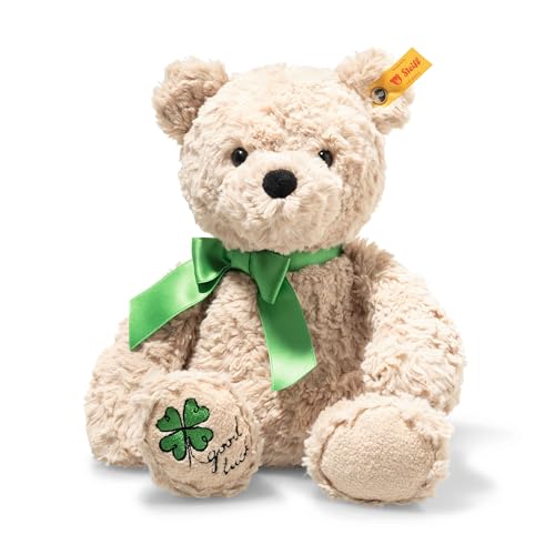 Steiff Peluche Jimmy Good Luck, Peluche Per Bambini, Ragazzi E Ragazze, Soft Cuddly Friends, 30 Cm, Beige, 114144