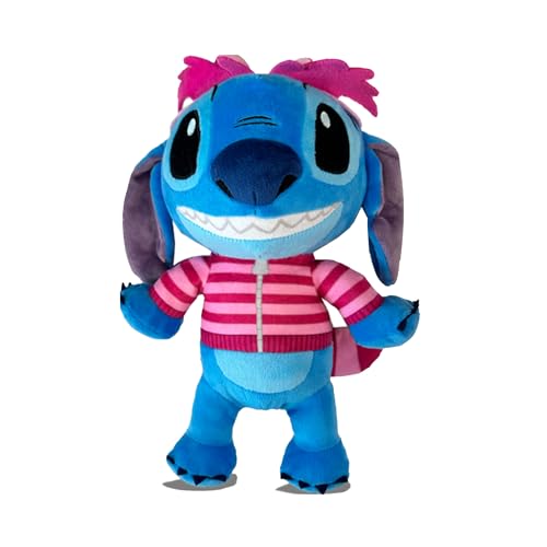 Simba Peluche Stitch Costume Cheshier, 25 Cm, Il Gatto Di Alice Nel Paese Delle Meraviglie. Licenza Disney 100% Originale, Adatta A Tutte Le Età (6315