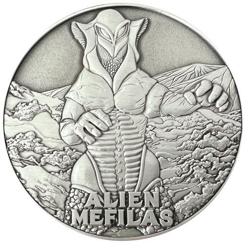 Goliath Coins - Ultraman Alien Mefilas - Grande Pezzo Da Collezione Con Supporto, 3D Double Face, 7 Cm, 118 G, Lega Di Zinco