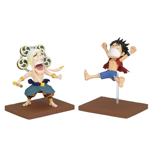 Banpresto Figura Monkey D. Luffy & Enel One Piece - World Collectable Log Stories 8 Cm