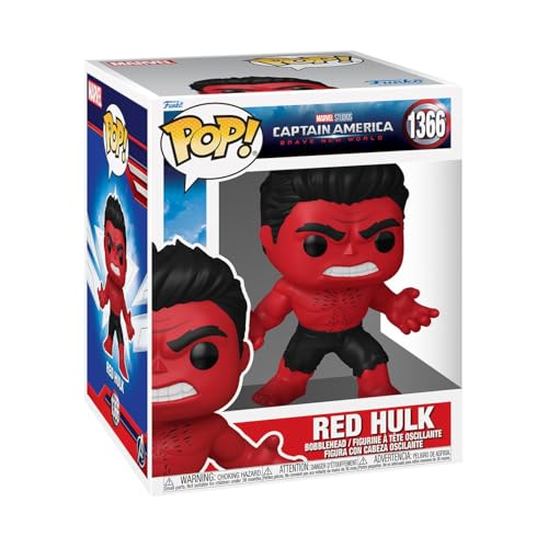Funko Pop! Super: Captain America: Brave New World - Red Hulk - Figura In Vinile Da Collezione - Idea Regalo - Merchandising Ufficiale - Giocattoli Pe