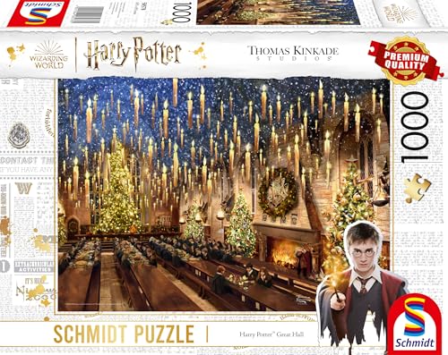 Schmidt Spiele 58578-Puzzle Da 1000 Pezzi Thomas Kinkade, Wizarding World, Harry Potter, Multicolore, 58578