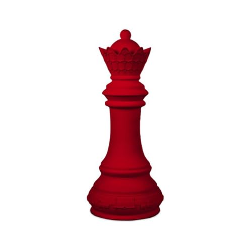 Baci Milano Scacchi Linea Optical Regina Mini In Poliresina Bianca H 14,2 Cm (Rosso)