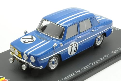 Modellino In Scala Spark Model Compatibile Con Renault 8 Gordini N.73 1° Classe 24 H Spa 1966 M.Bianchi-J.Vinatier 1:43 Modellino Scala 100Spa02 24121