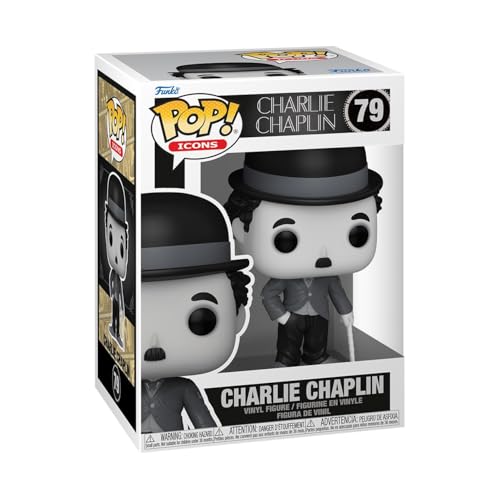 Funko Pop! Icons: Charlie Chaplin - Figura In Vinile Da Collezione - Idea Regalo - Merchandising Ufficiale - Giocattoli Per Bambini E Adulti - Movies