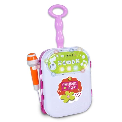 Bontempi- Groovewheels-L'Amplificatore Trolley Che Porta Il Party Ovunque Tu Vada Per Bambina, 270X490X135 Mm, Multicolore, 42 5071
