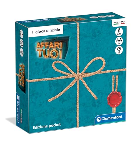Clementoni Giochi Da Tavolo - Affari Tuoi Rai Pocket - Gioco Di Società Adulti E Bambini 8 Anni, Strategia, Divertimento In Famiglia, Ispirato Al Prog