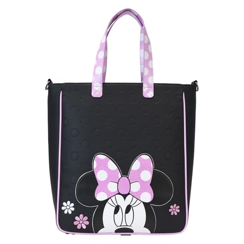 Loungefly Disney Minnie Floral Rock The Dots Tote Bag Con Portamonete