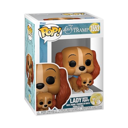 Funko Pop! Disney: Lady & The Tramp - Lady With Puppy - Lady And The Tramp - Lilli E Il Vagabondo - Figura In Vinile Da Collezione - Idea Regalo - Mer