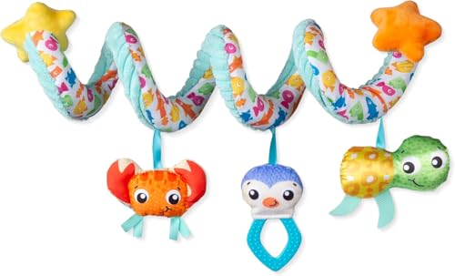 Playgro- Crab, Penguin, And Turtle Avventura Nell'Oceano Twirly Whirly, Multicolore, Medium, Pg0188664