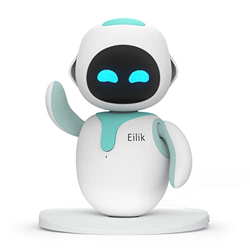 Eilik Blu – Adorabile Robot Interattivo: Smart Gadget Per La Casa O La Scrivania Con Emozioni Realistiche E Aggiornamenti Costanti, Idea Regalo Per Ad