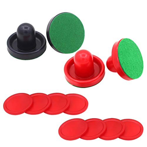 Toyvian 16 Pz Airhockey Pusher E Spintore Per Tavolo Da Hockey Air 76 Mm Air Hockey Accessori (Rosso Blu Scuro)