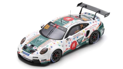 Modellino In Scala Spark Model Compatibile Con Porsche 911 Gt3 Cup N.53 Carr.Cup Nord America Champ.2023 Dickinson1:43 Model Scale Us370 241217