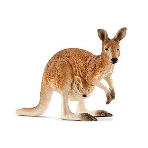 Schleich 14756 Canguro, Da 3 Anni, Wild Life - Figura, 4 X 12 X 7 Cm